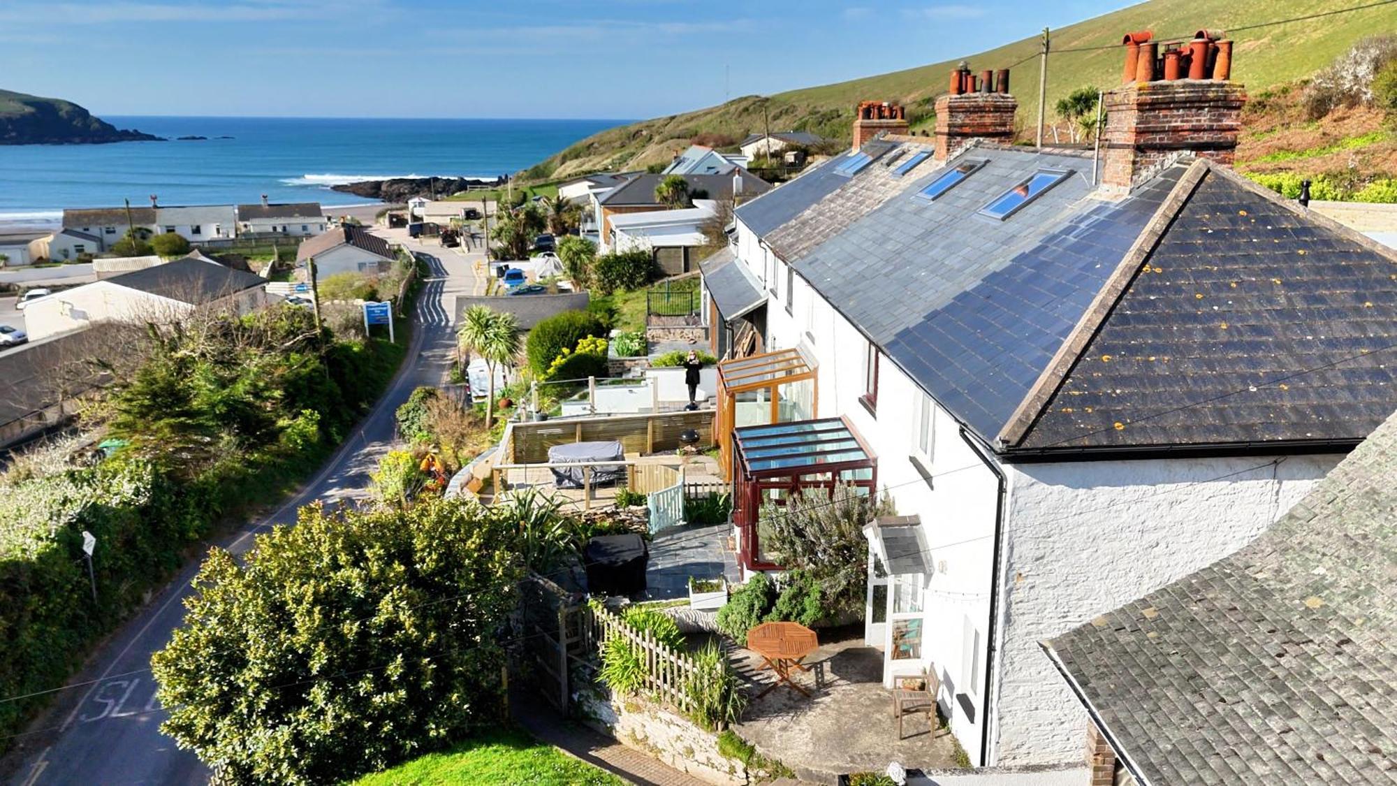 Cosy Beachside Cottage Bigbury Exterior foto